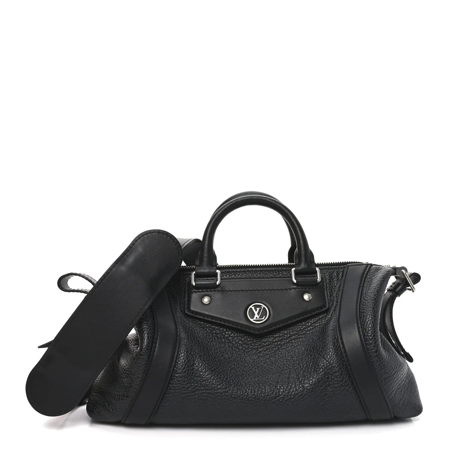 Pixel Lambskin LV Biker PM Black