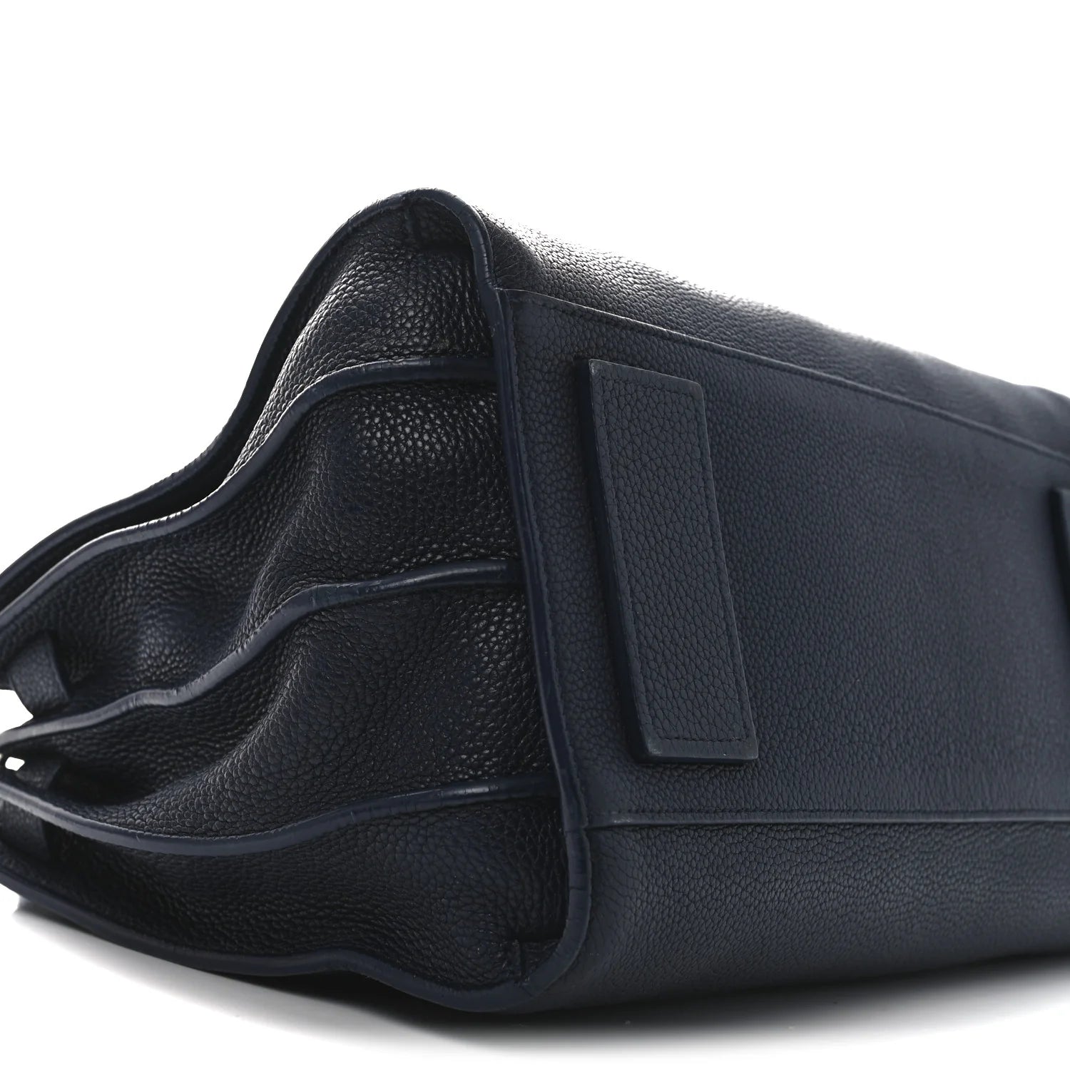 Grained Calfskin Small Supple Sac De Jour Navy