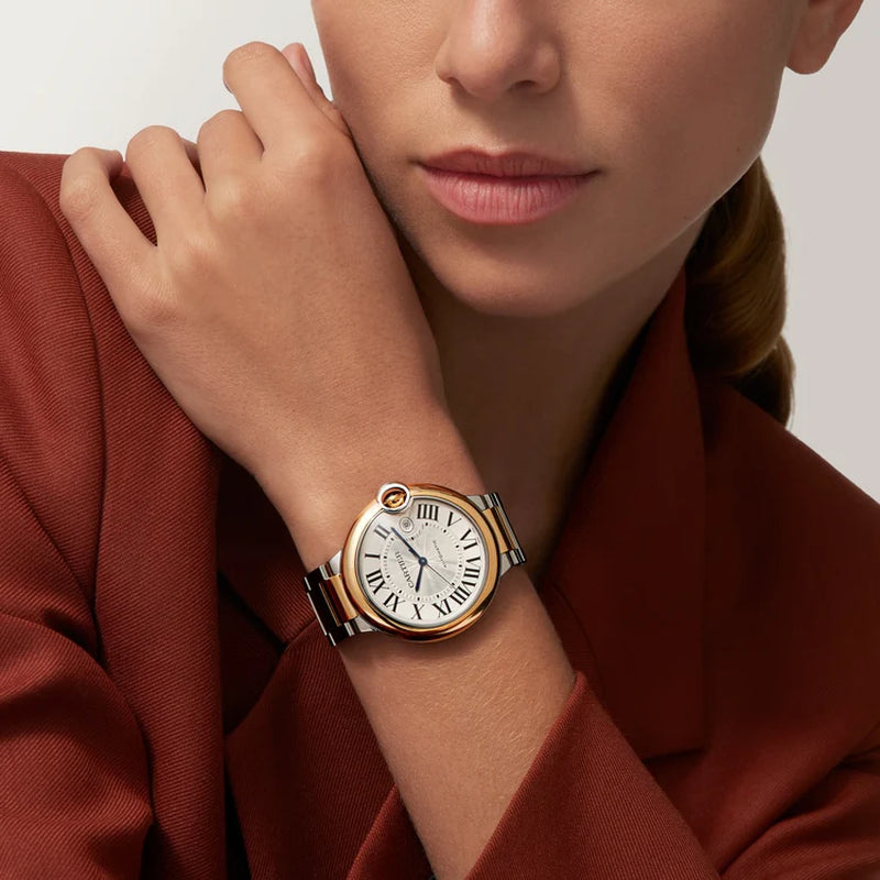 Unworn  Ballon Bleu, Stainless Steel and 18K Yellow Gold, 42Mm, Ref# W2BB0039, Box and Papers