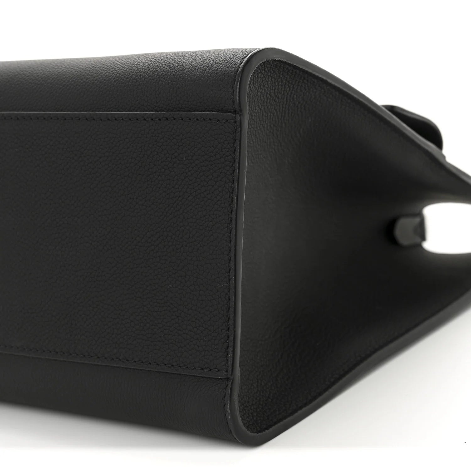 Soft Calfskin Lockme Tote MM Black