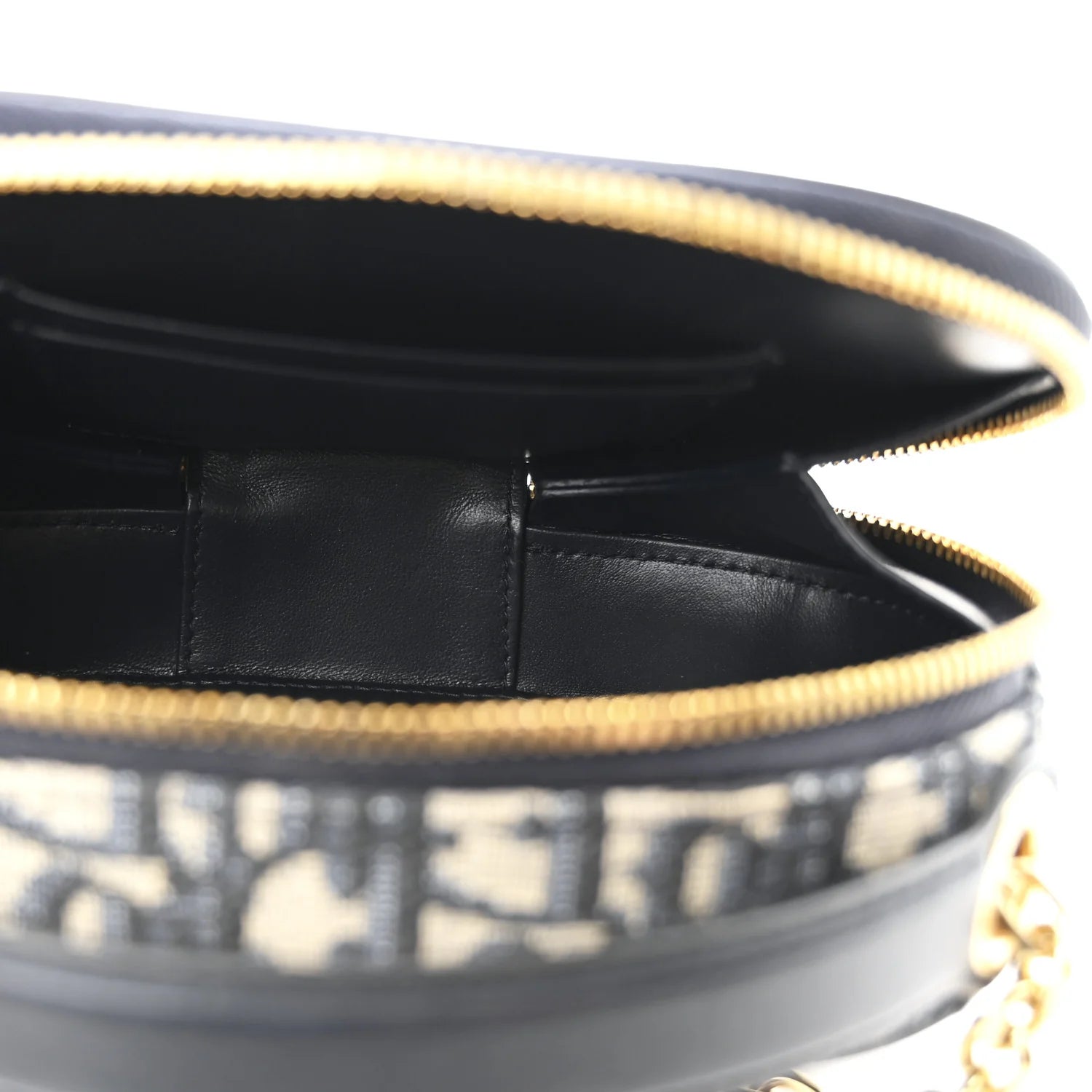 Oblique CD Signature Oval Crossbody Camera Bag Blue Multicolor