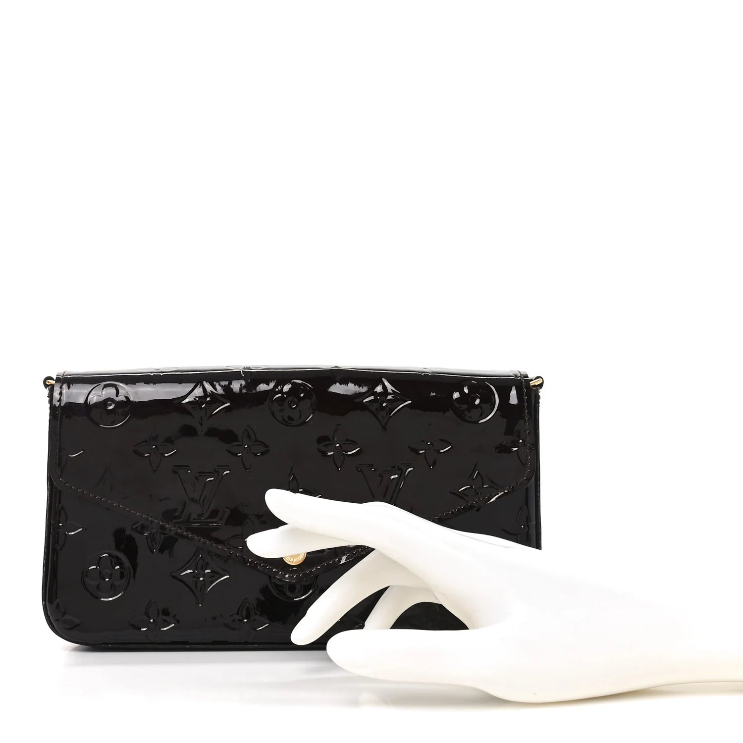 Vernis Pochette Felicie Chain Wallet Amarante