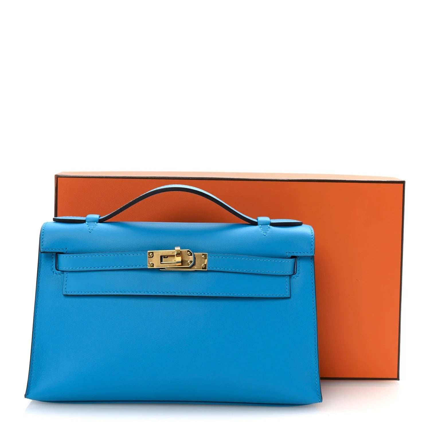 Swift Kelly Pochette Clutch Bleu Frida