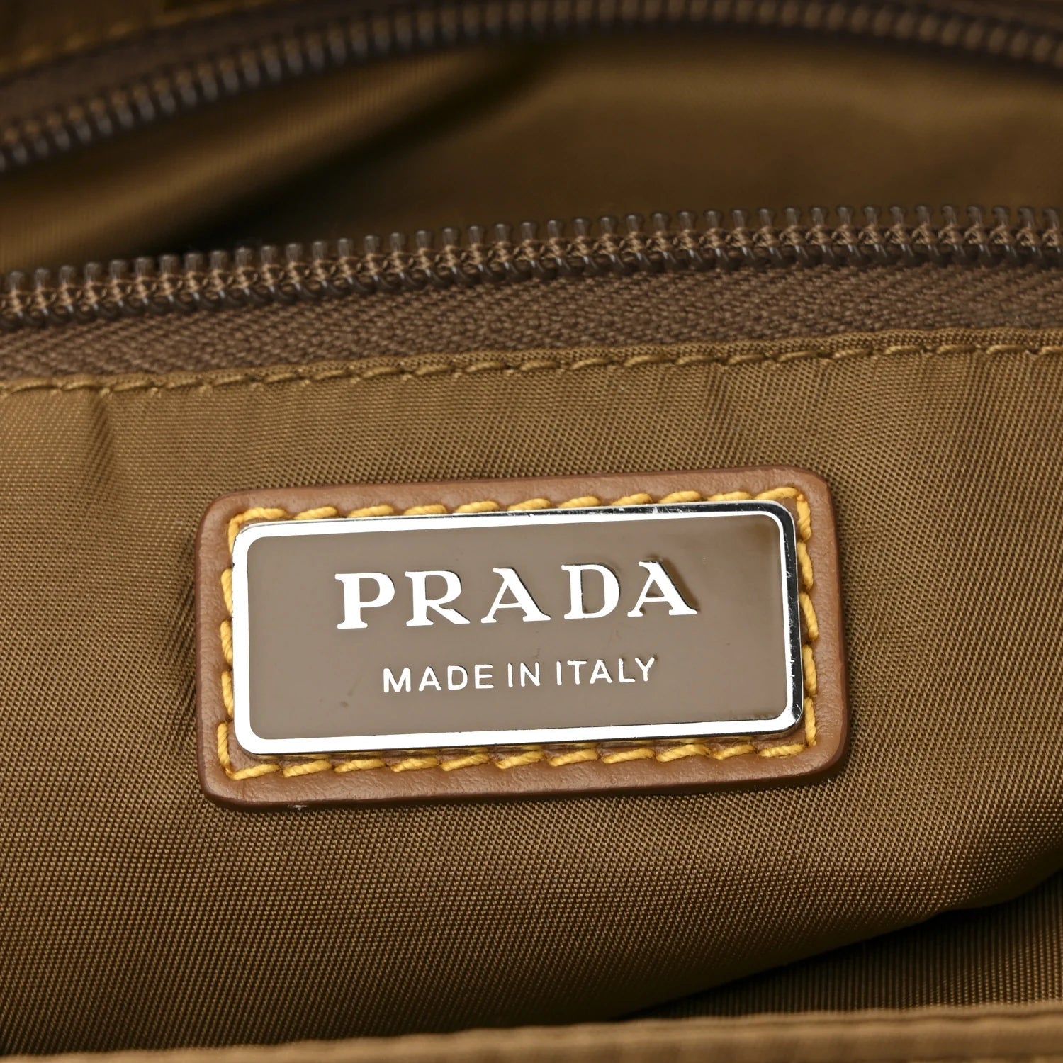 Re-Nylon Nappa Triangle Medium Shoulder Bag Cocoa