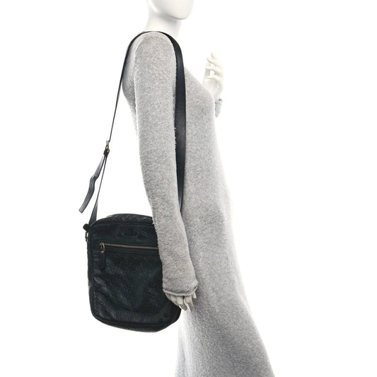 ssima Flat Messenger Bag Black