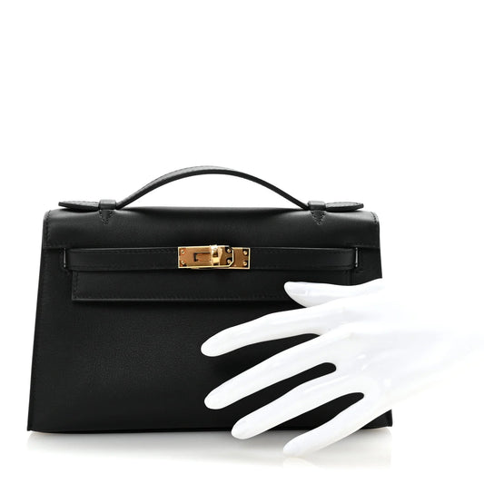 Swift Kelly Pochette Clutch Black