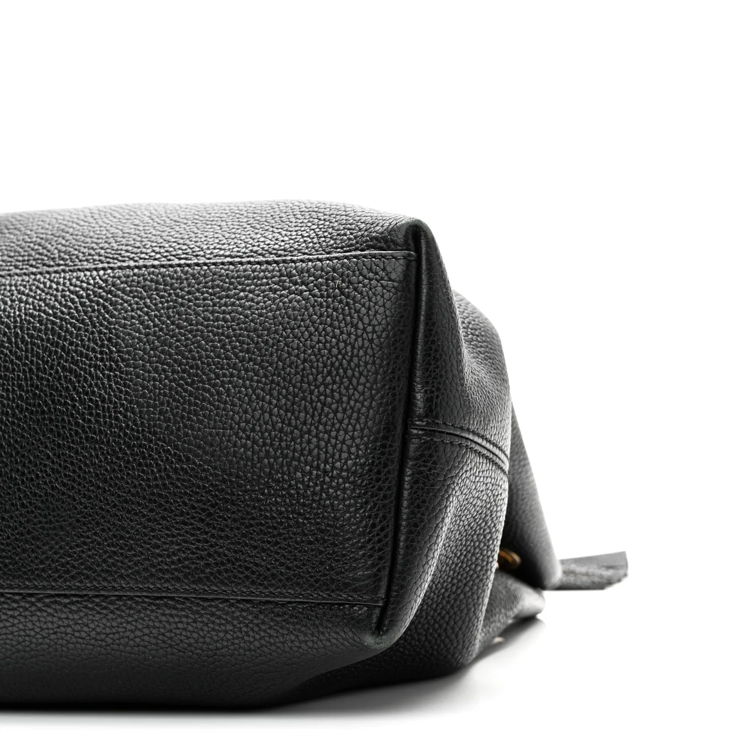 Pebbled Calfskin Medium Soho Chain Shoulder Bag Black