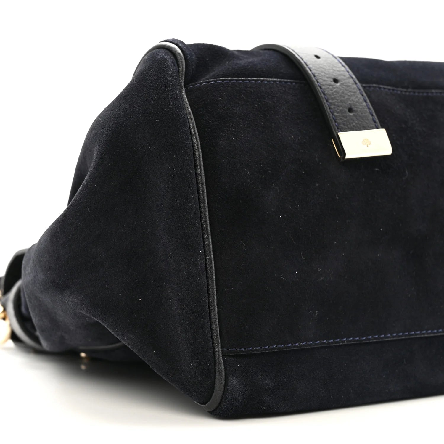 Heavy Suede Alexa Tassel Satchel Ink Blue