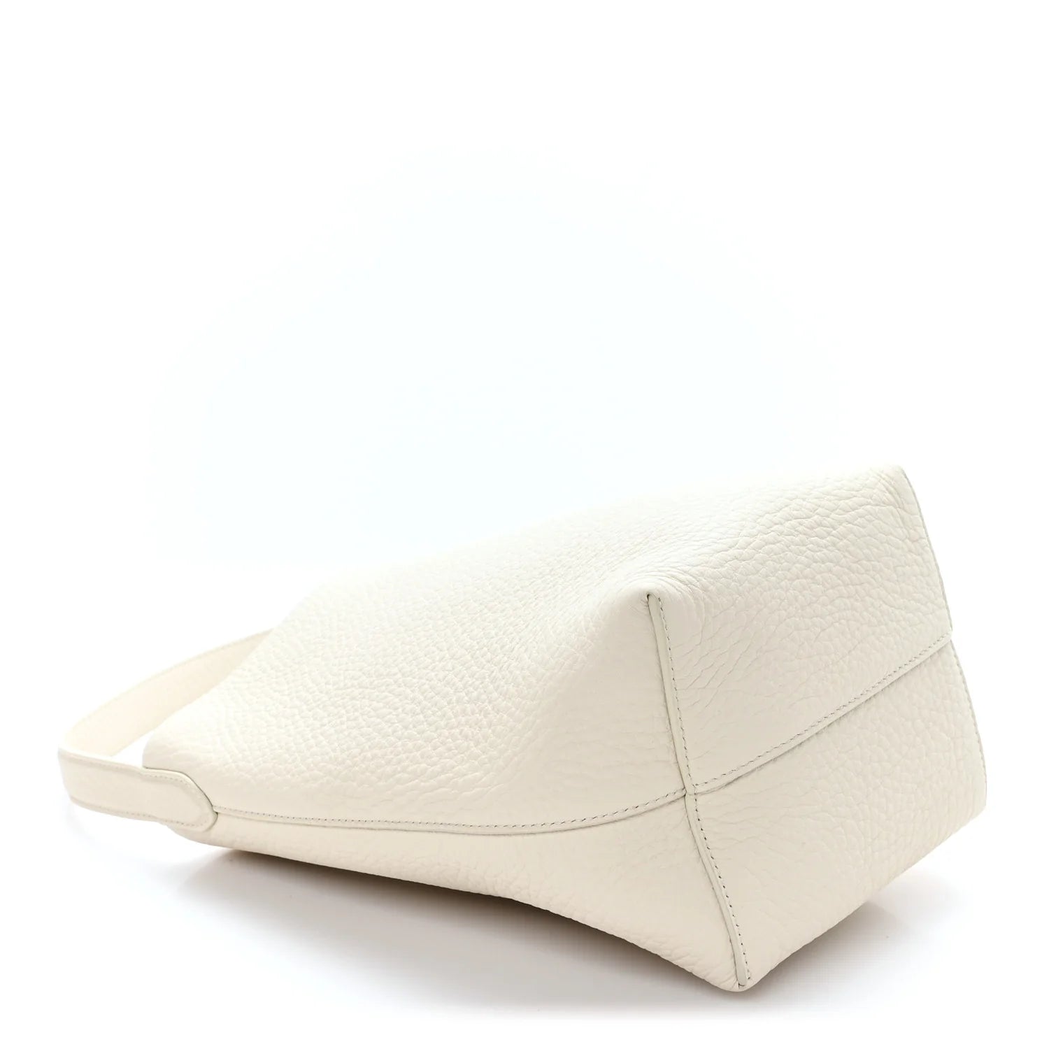 Grained Calfskin Small N/S Park Tote Ivory