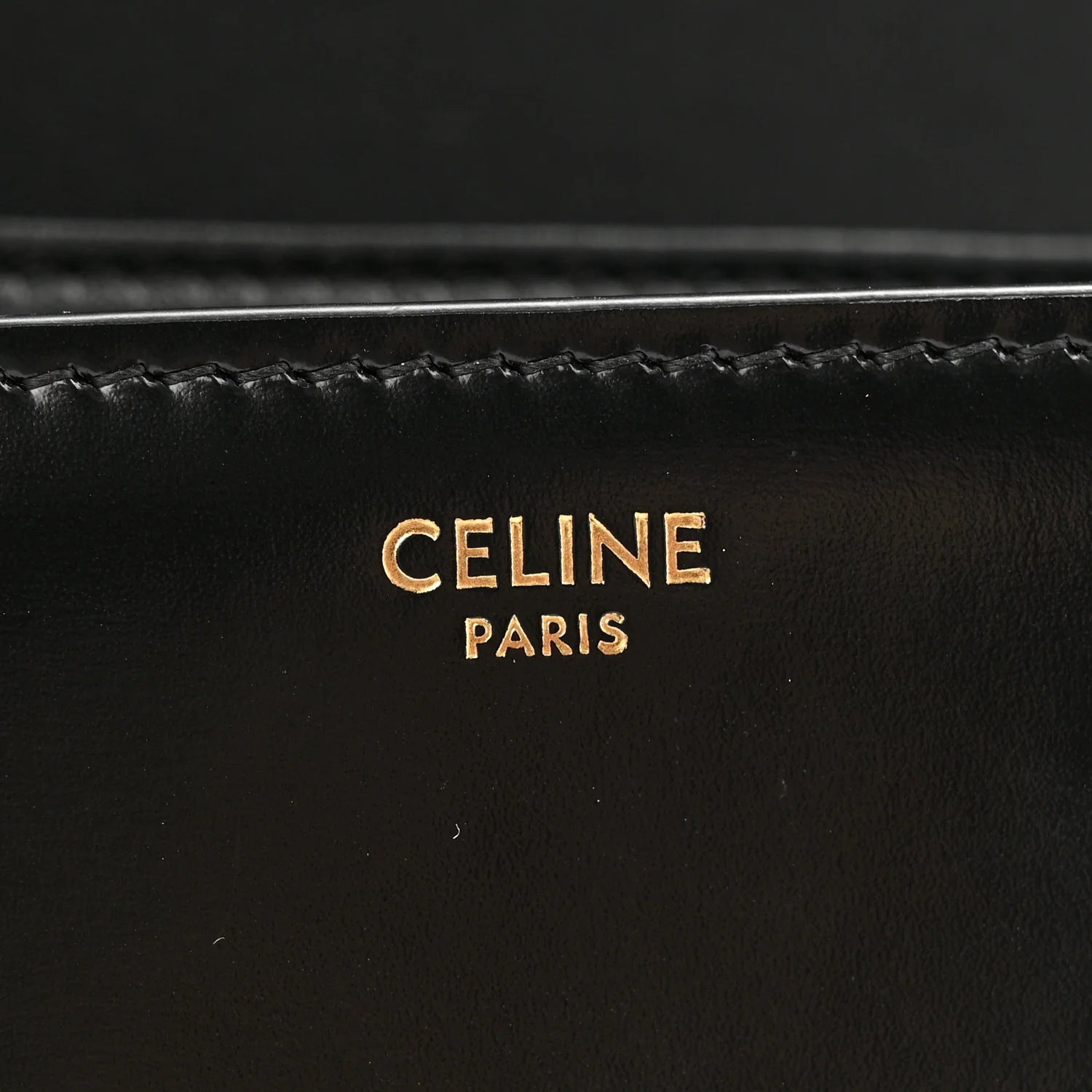 Shiny Calfskin Medium Triomphe Black