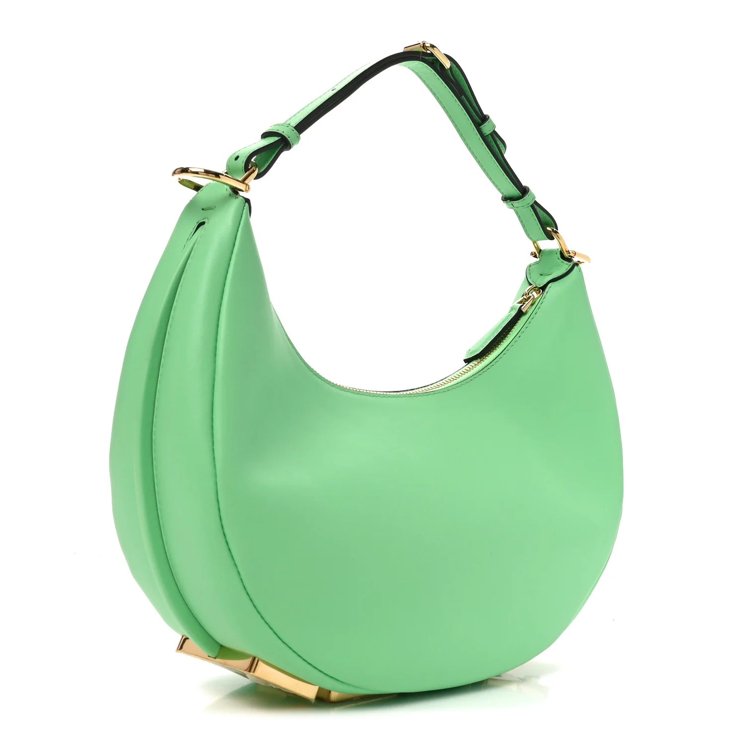 Vitello Grace Matte Small graphy Hobo Bag Edamame