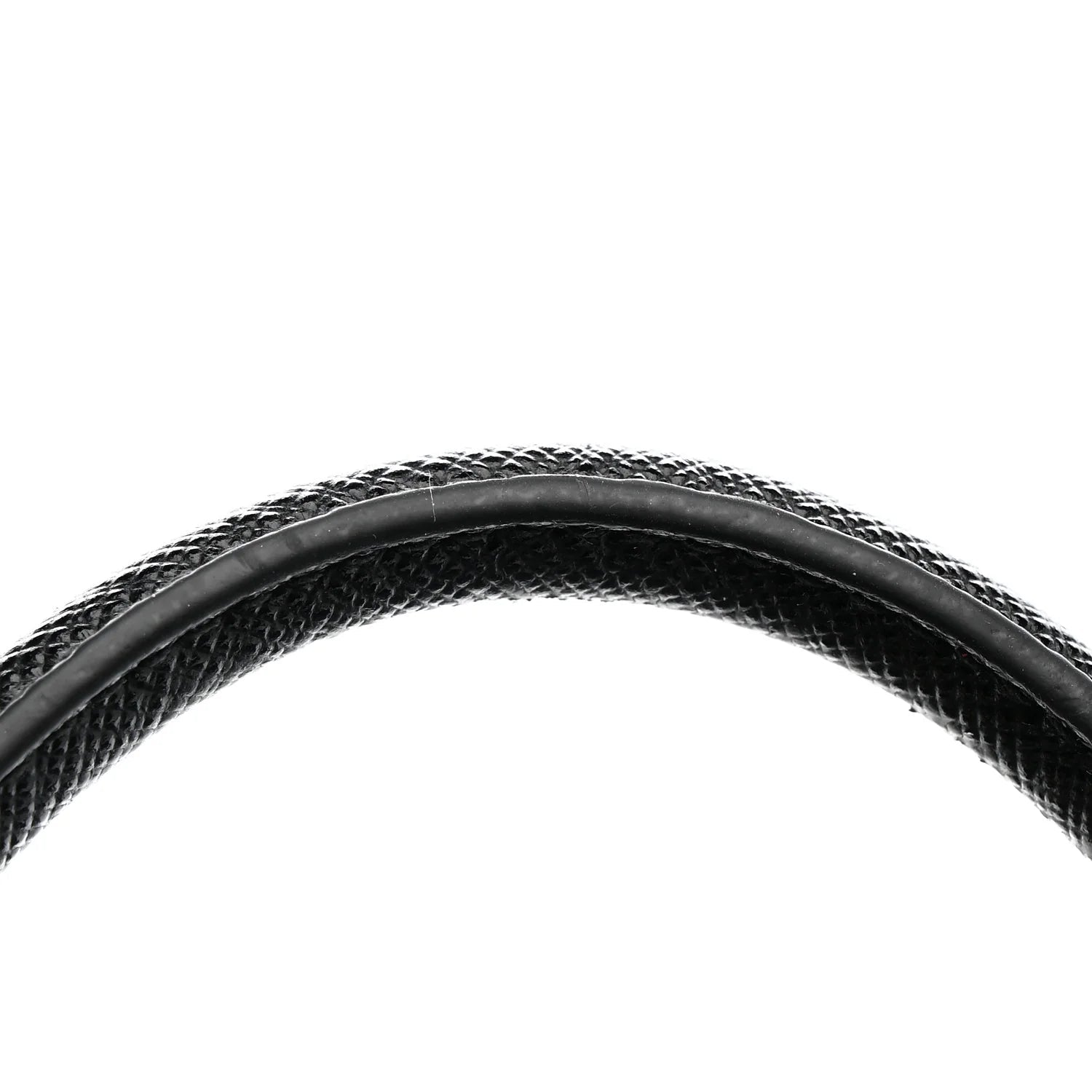 Saffiano Soft Calfskin Mini Zippered Crossbody Tote Black