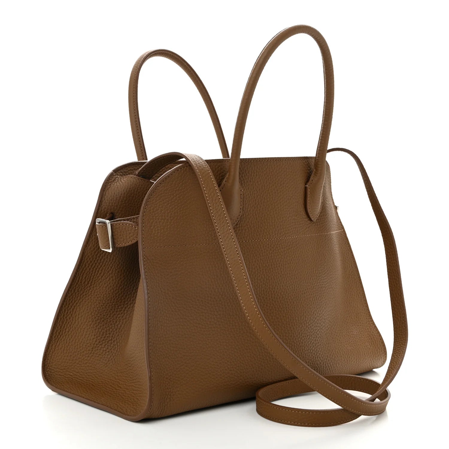 Matte Grained Calfskin Soft Margaux 12 Taupe