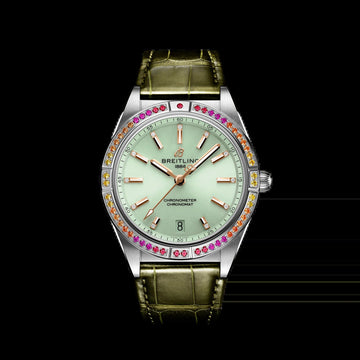 Chronomat Automatic 36 South Sea, Stainless Steel, Diamonds and Gem, Ref# A10380611L1P1, Unworn 2024