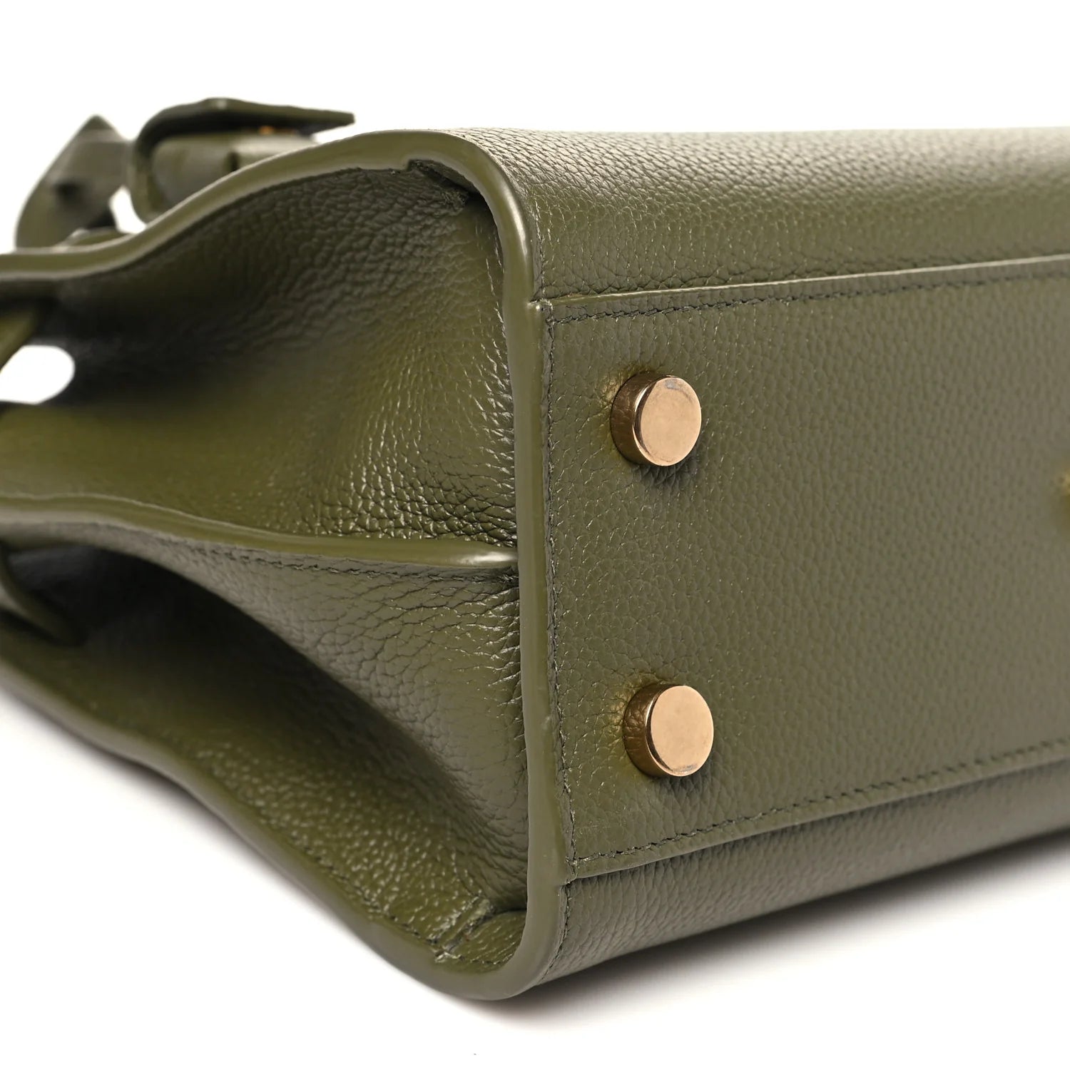 Grained Calfskin Nano Supple Sac De Jour Loden Green