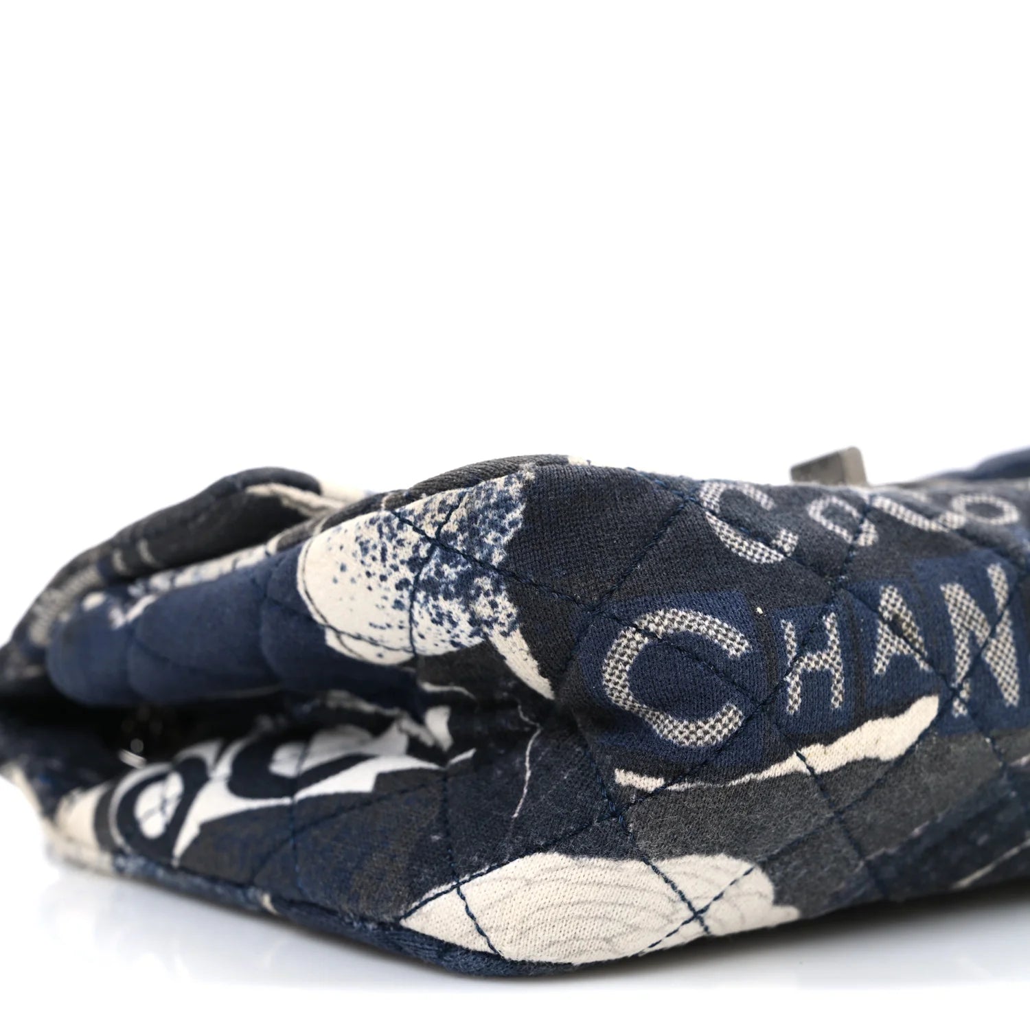 Jersey Quilted Camellia 2.55 Reissue Mini Flap Black White