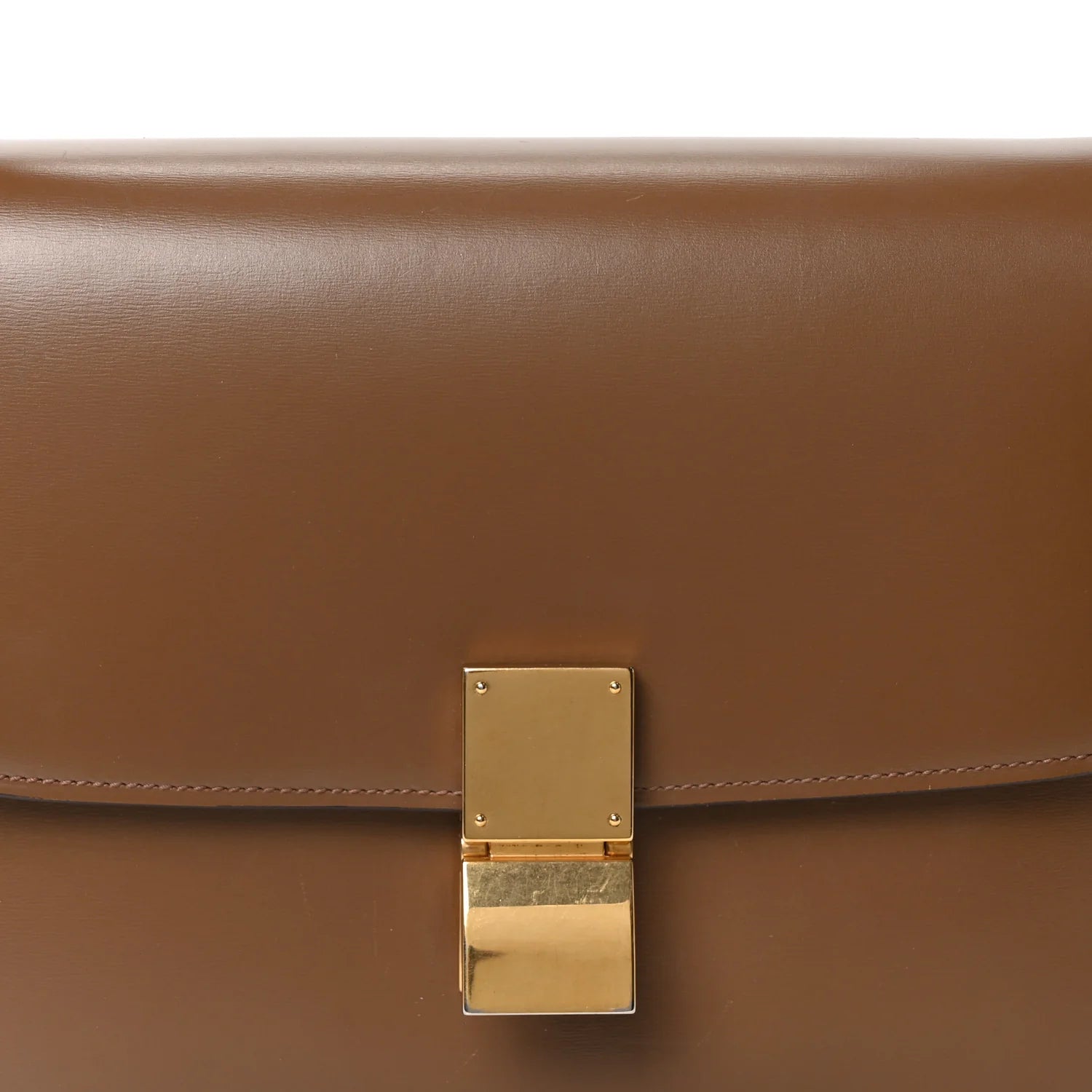 Smooth Calfskin Medium Classic Box Flap Bag Light Camel