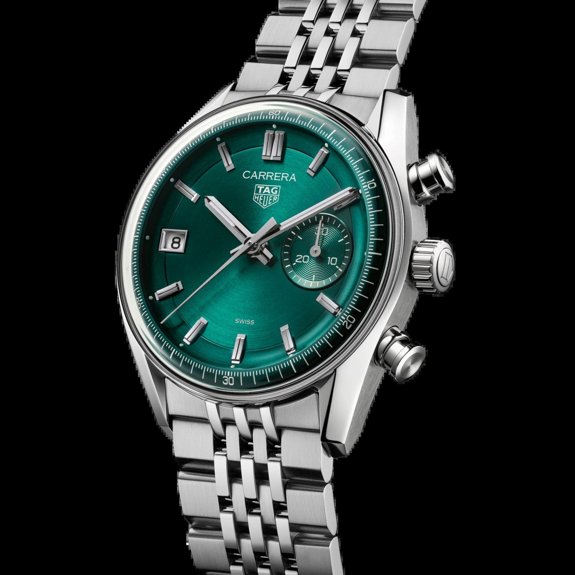 Unworn  Carrera Chronograph, Stainless Steel, 39Mm, Ref# CBS2211.BA0048, Box & Papers