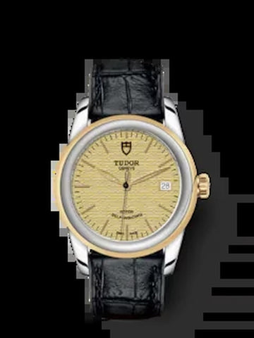 Glamour Date, Stainless Steel and 18K Yellow Gold, 36Mm, Ref# M55003-0060