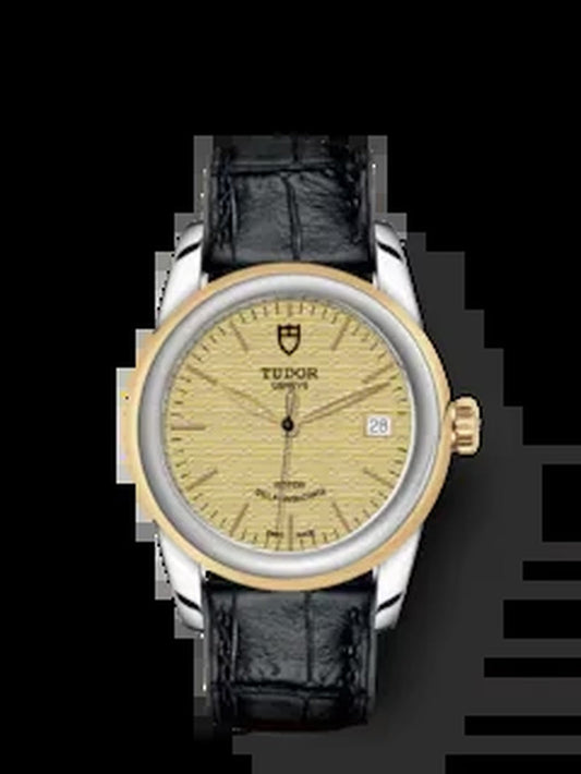 Glamour Date, Stainless Steel and 18K Yellow Gold, 36Mm, Ref# M55003-0060