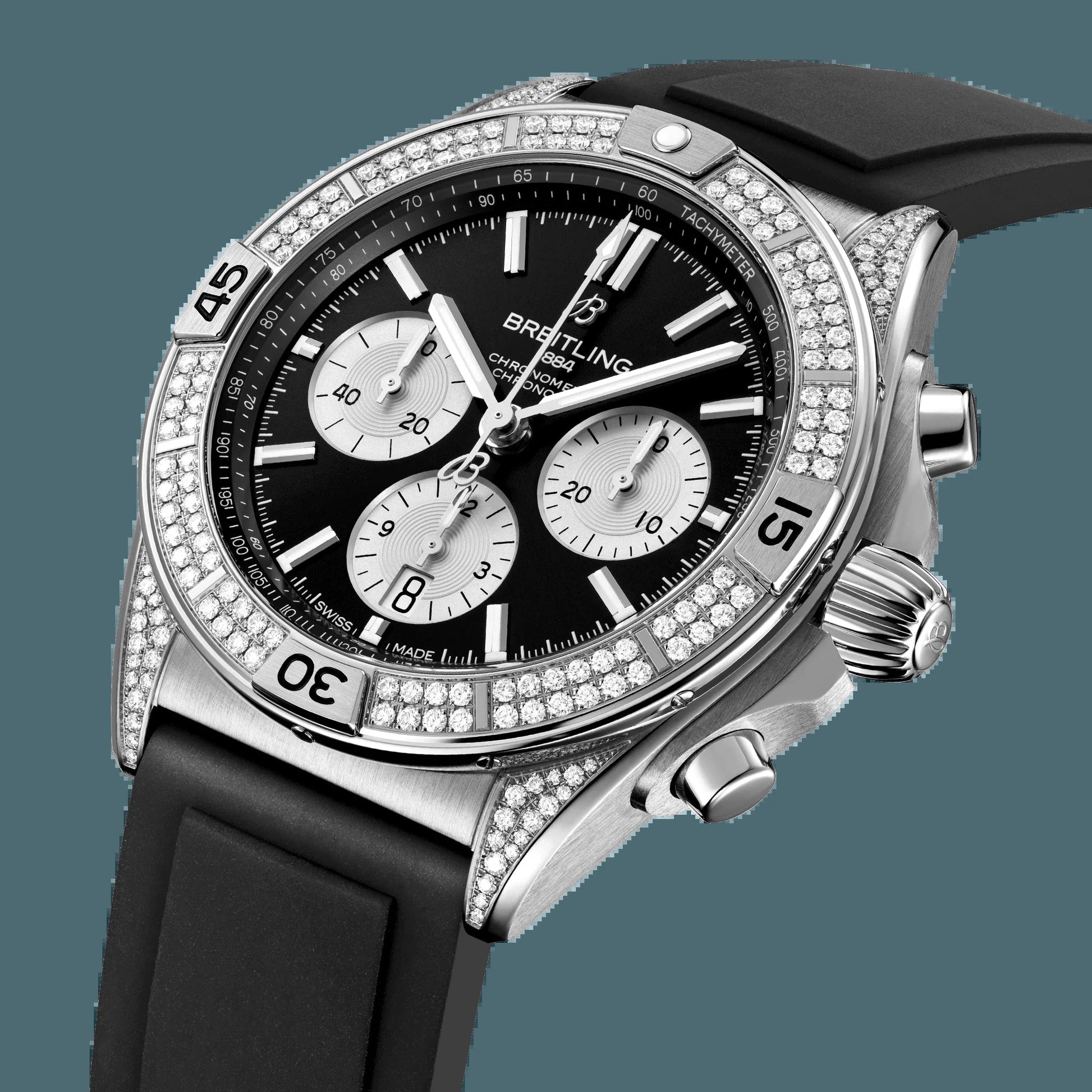 Chronomat B01 42, Stainless Steel and Diamonds, Ref# AB0134721B1S1, Unworn 2024