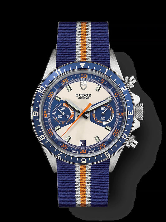 Heritage Chrono Blue, Stainless Steel, 42Mm, Ref# M70330B-0003