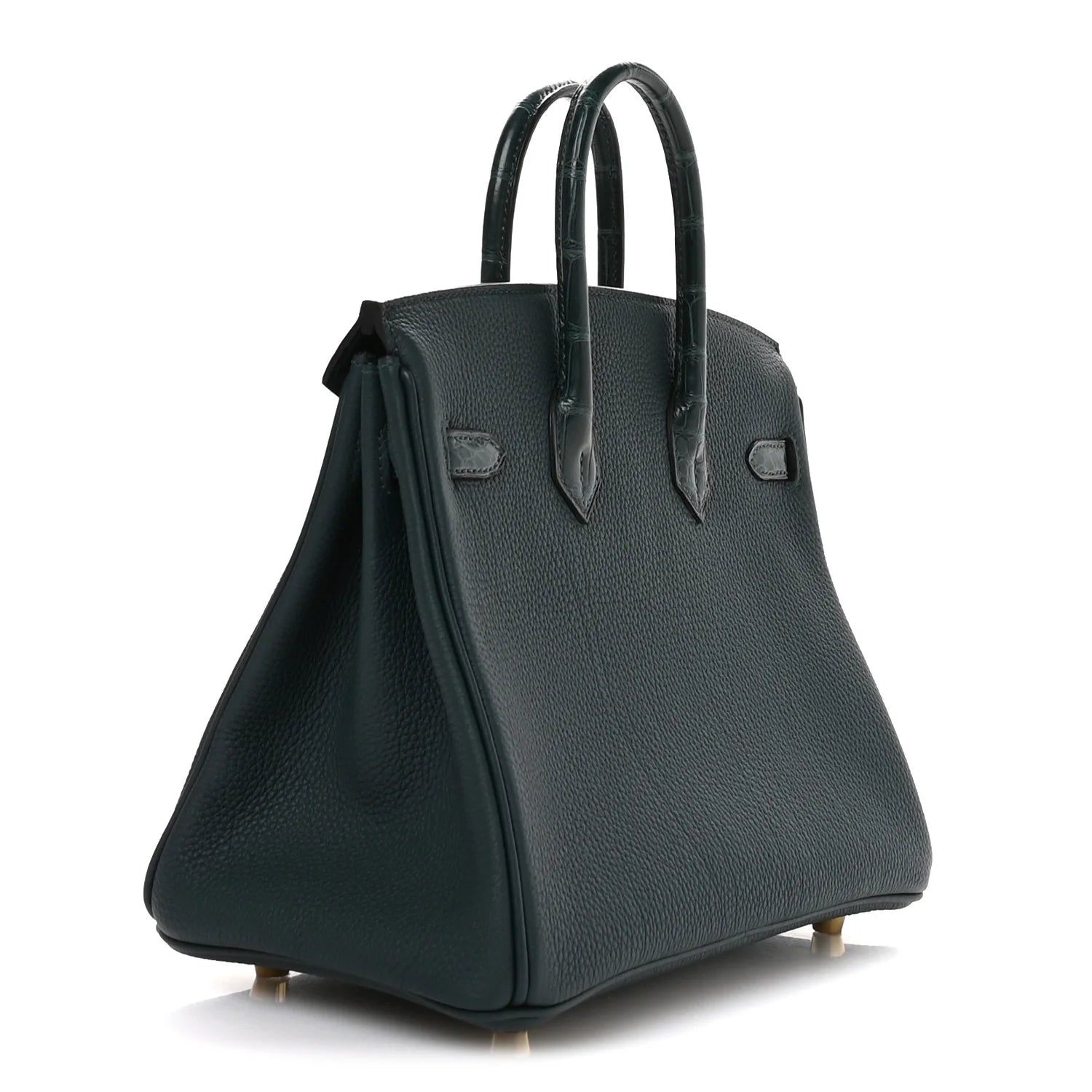 Togo Matte Alligator Birkin Touch 25 Vert Cypress