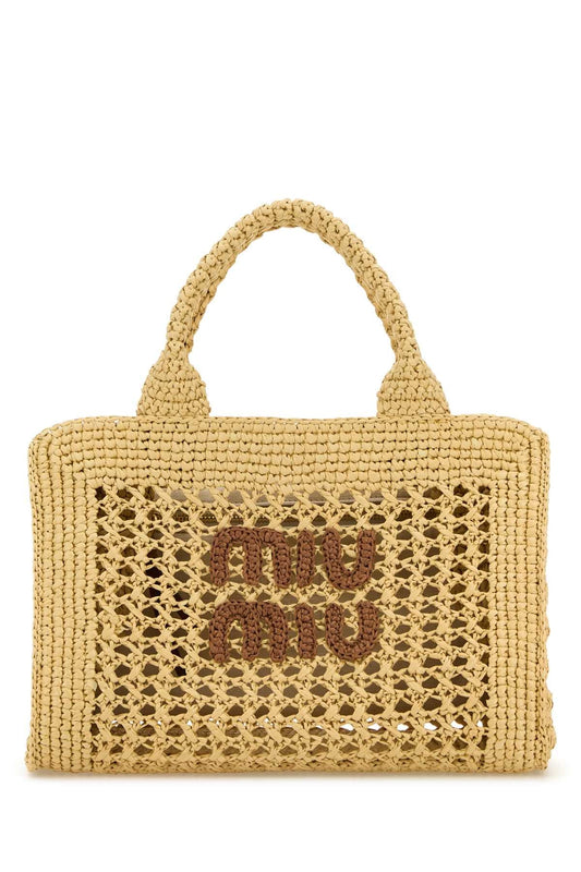 RAFFIA EFFECT YARN HANDBAG