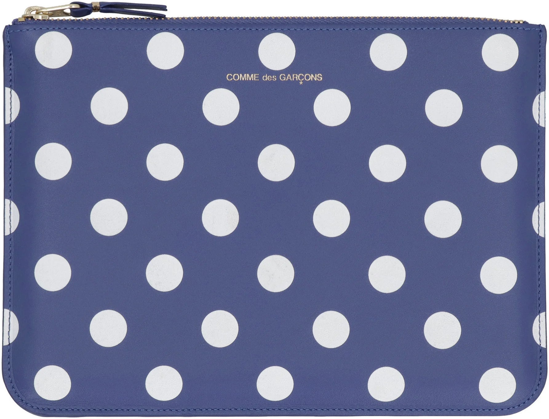 PRINTED LEATHER FLAT POUCH