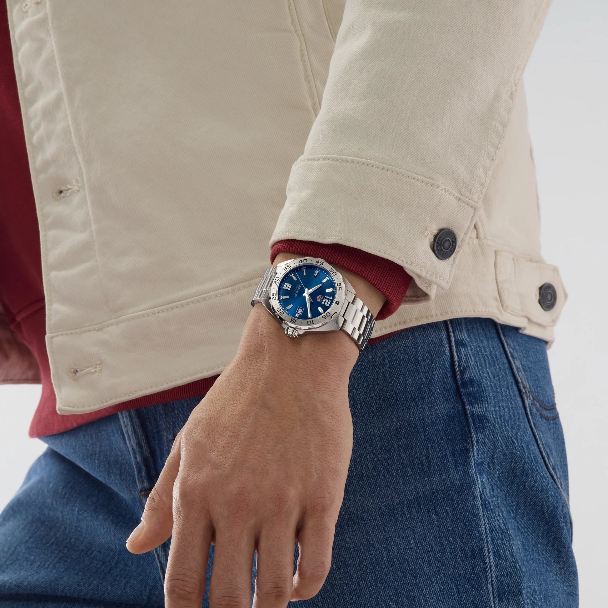 Unworn  Formula 1 Date, Stainless Steel, 41Mm, Ref# WAZ1118.BA0875, Box & Papers