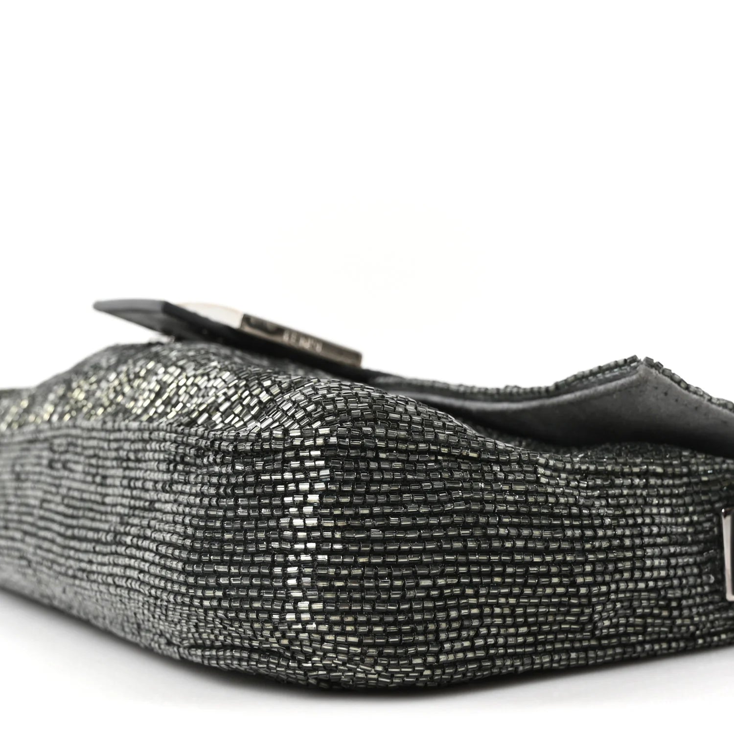 Sequin Beaded Baguette Grey
