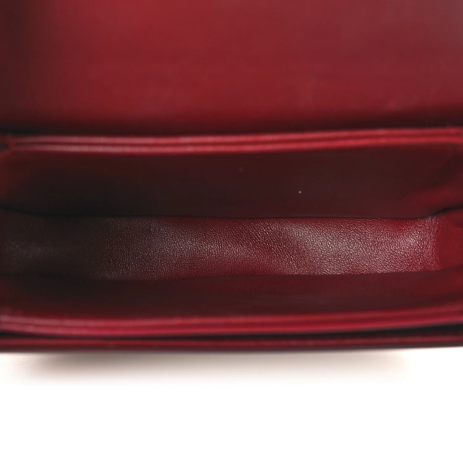 Shiny Calfskin Triomphe Mini Besace Clea Carmin