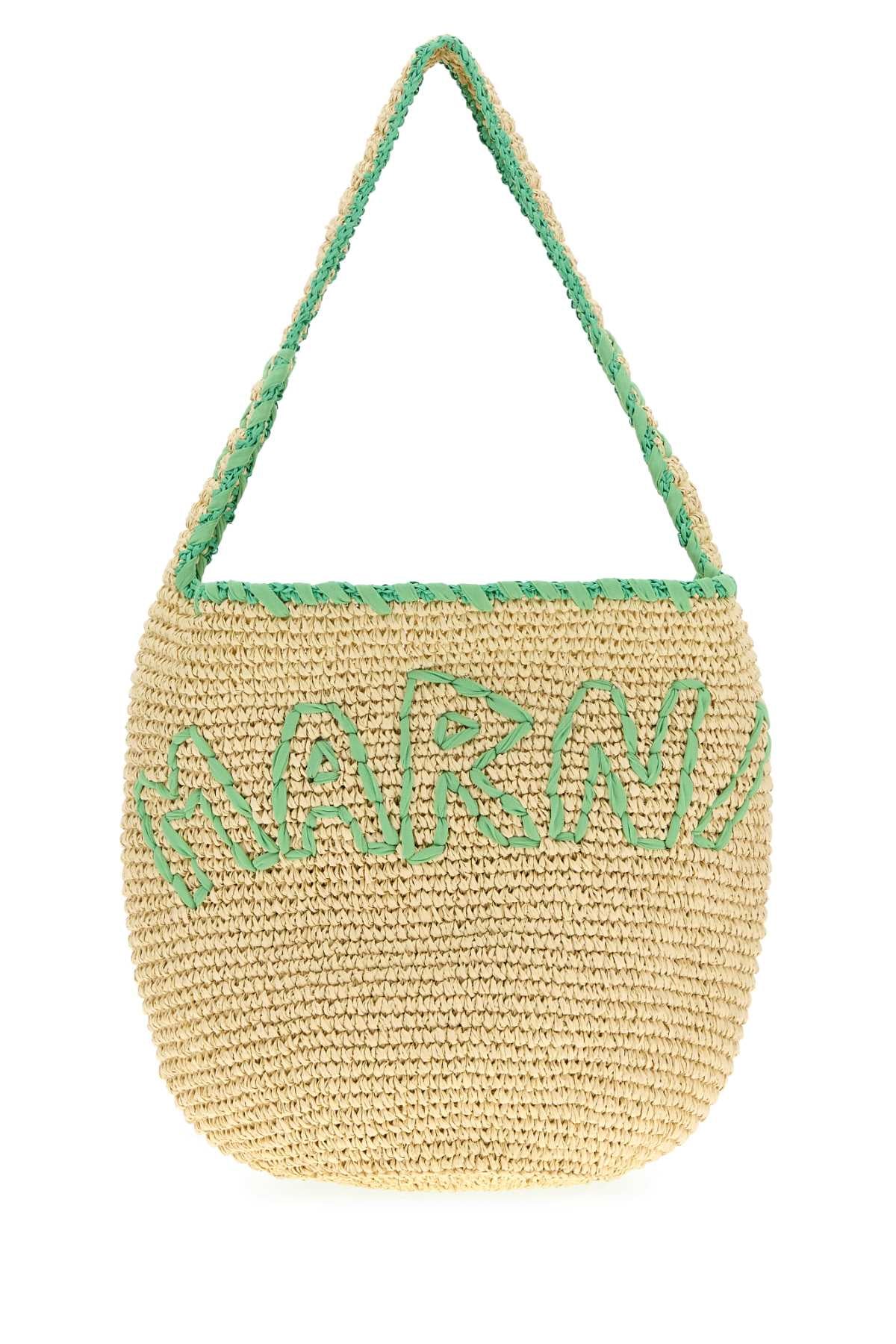 RAFFIA SHOPPING BAG