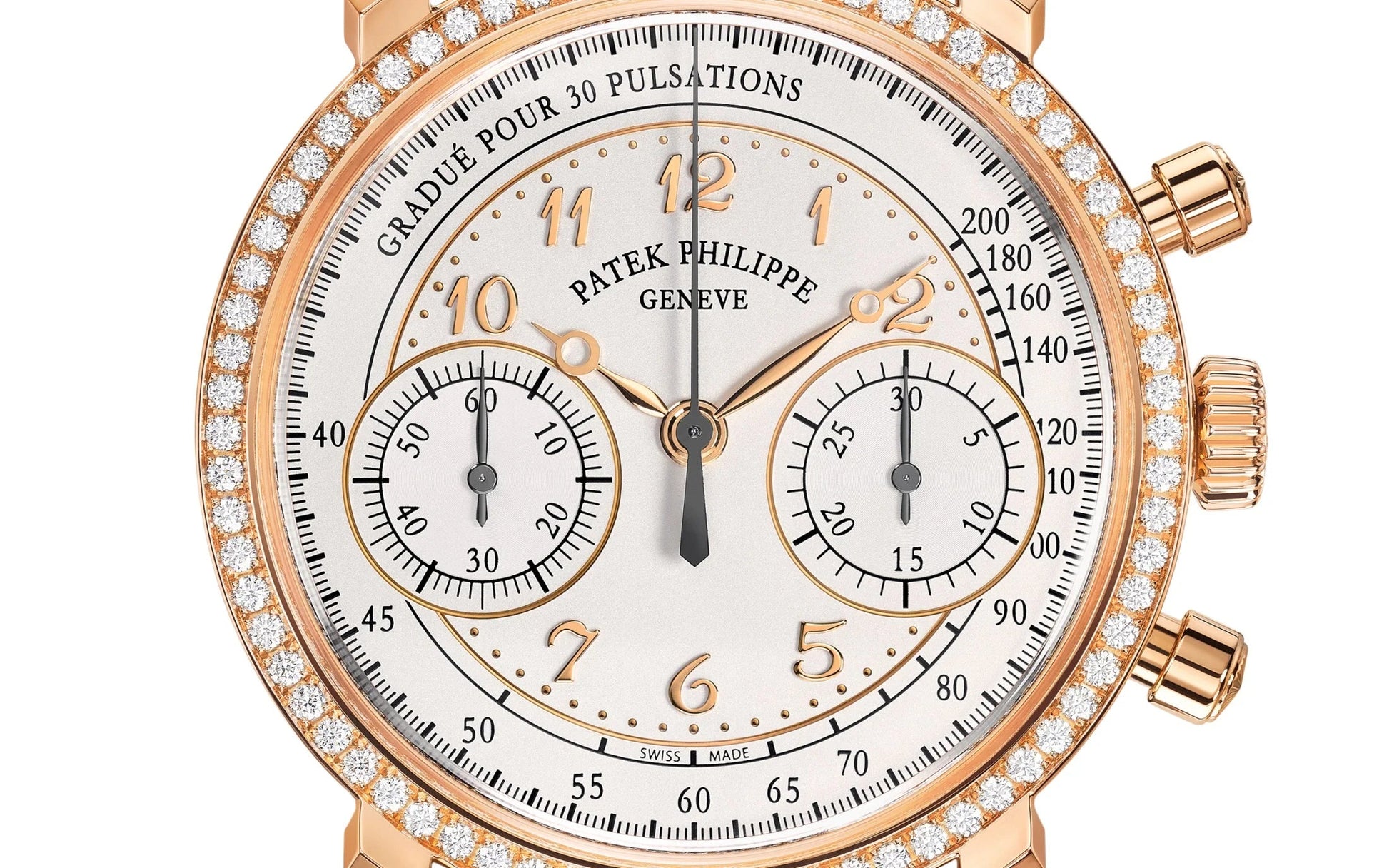 Complication, 18K Rose Gold, Ladies Chronograph 38Mm, 99 Diamonds: ~0.99 Ct., Ref# 7150/250R-001