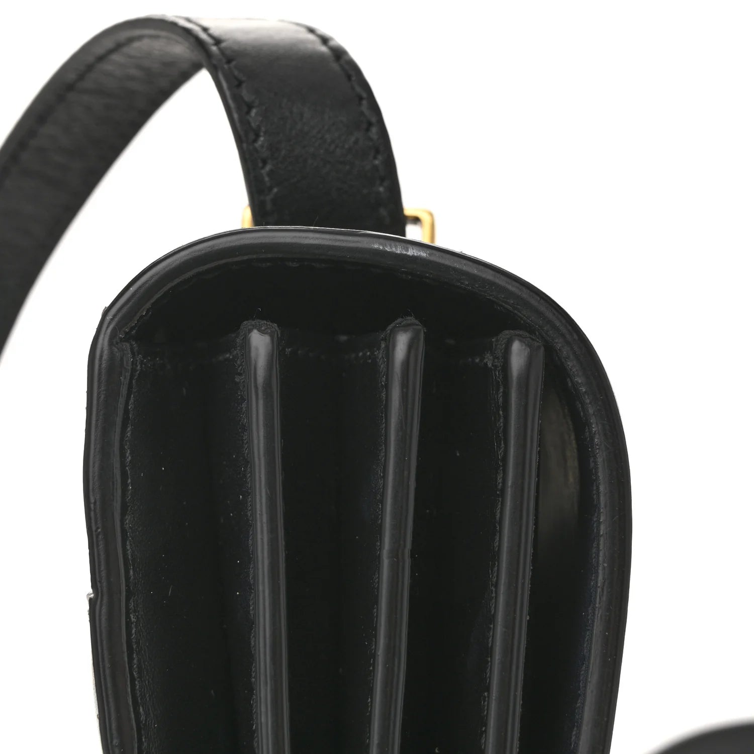 Smooth Calfskin Shoulder Bag Black