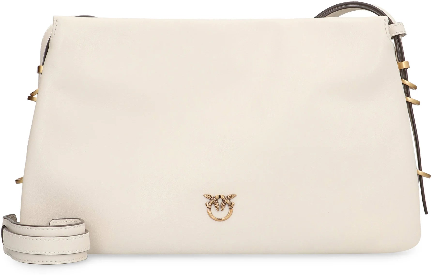 ONE, TWO, THREE LEATHER CROSSBODY BAG