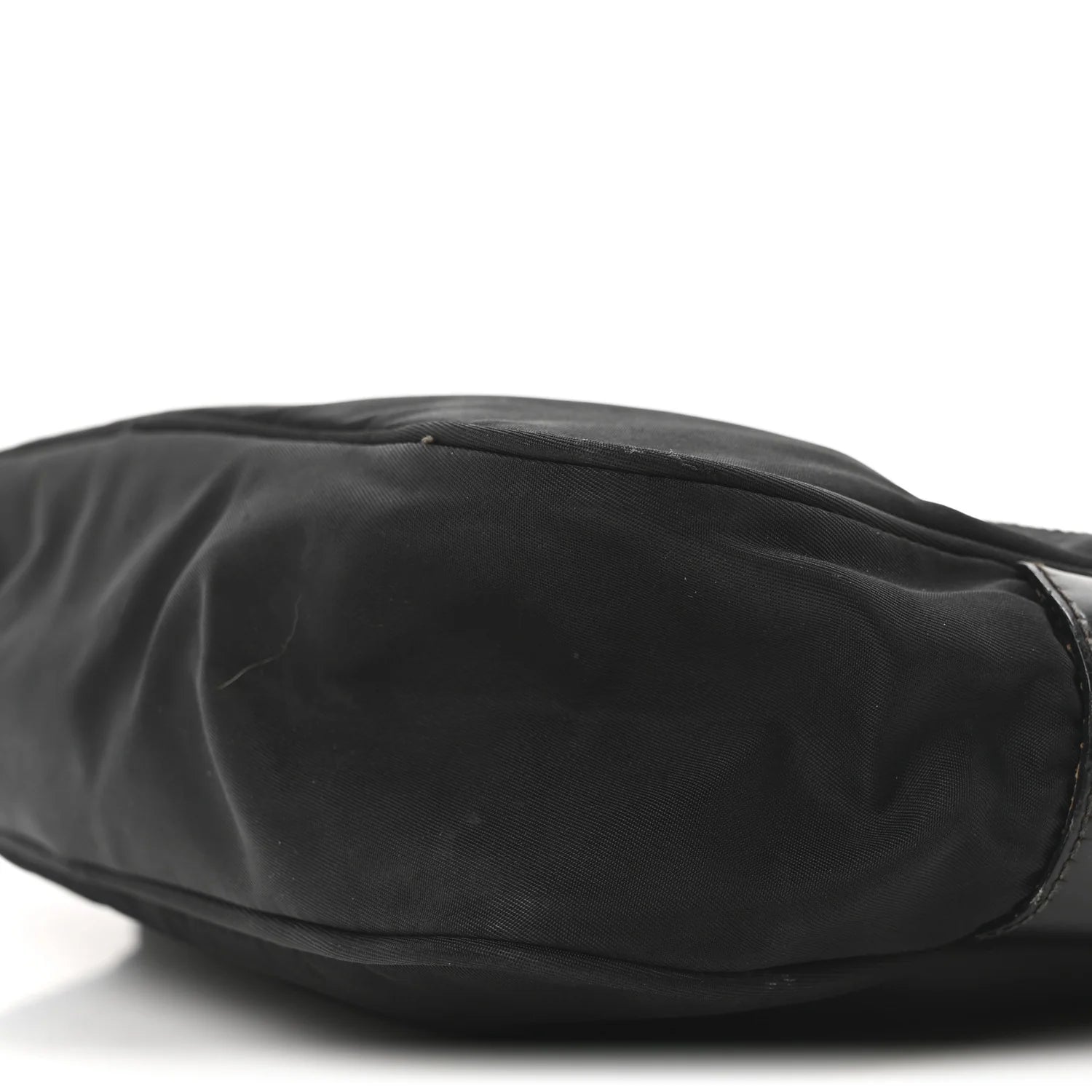 Tessuto Nylon Triangle Shoulder Bag Black