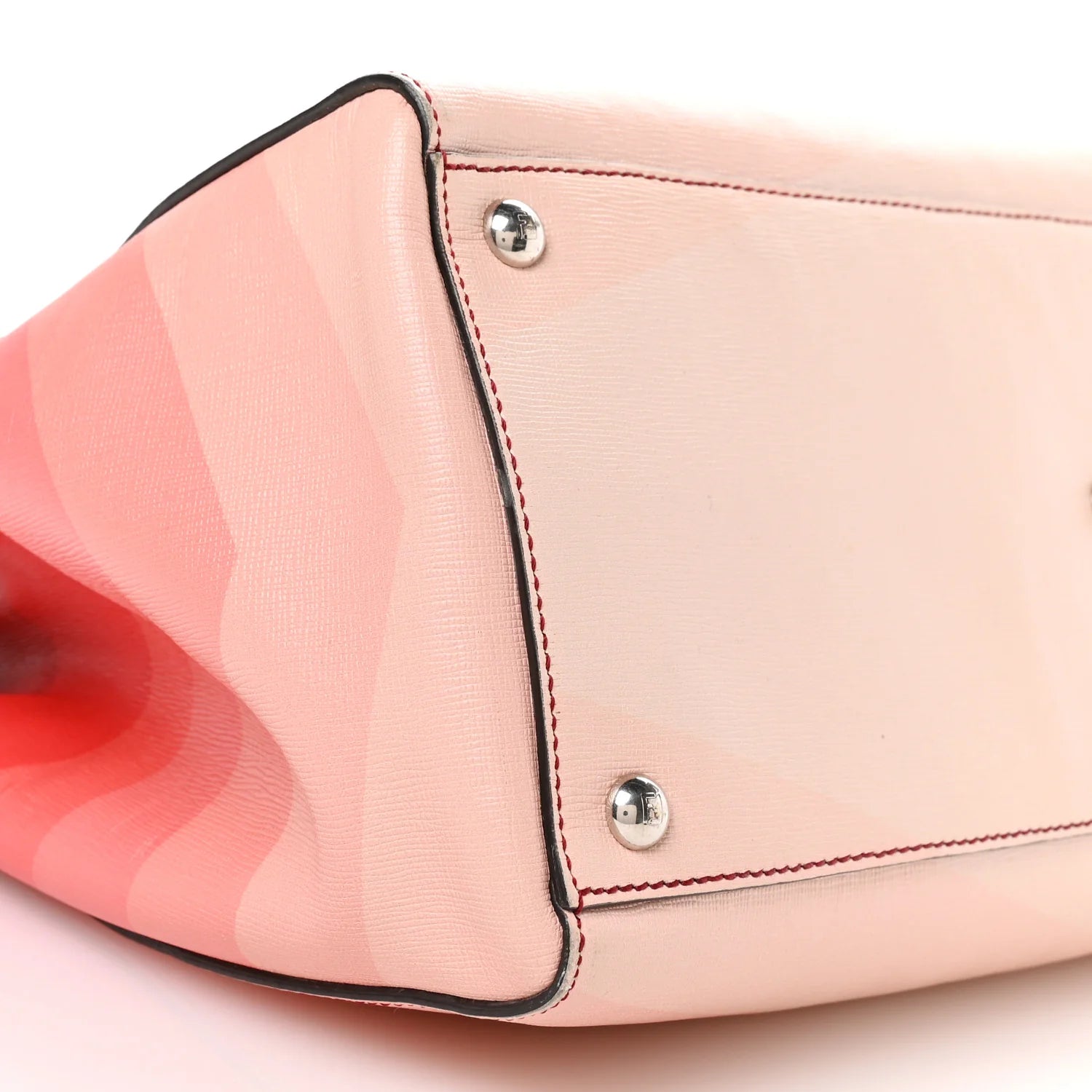 Vitello Elite Geometric Degrade Regular 2Jours Tote Red