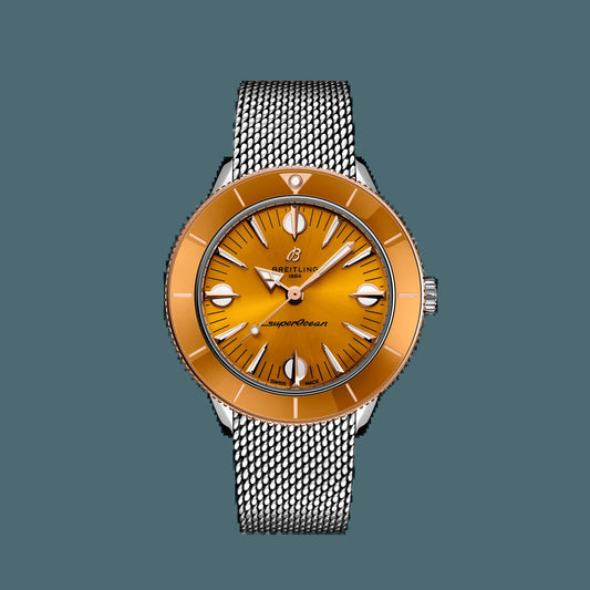 Superocean Heritage '57 Highlands, 38Mm, Stainless Steel and 18K Red Gold, Ref# U10340281I1A1, Unworn 2024