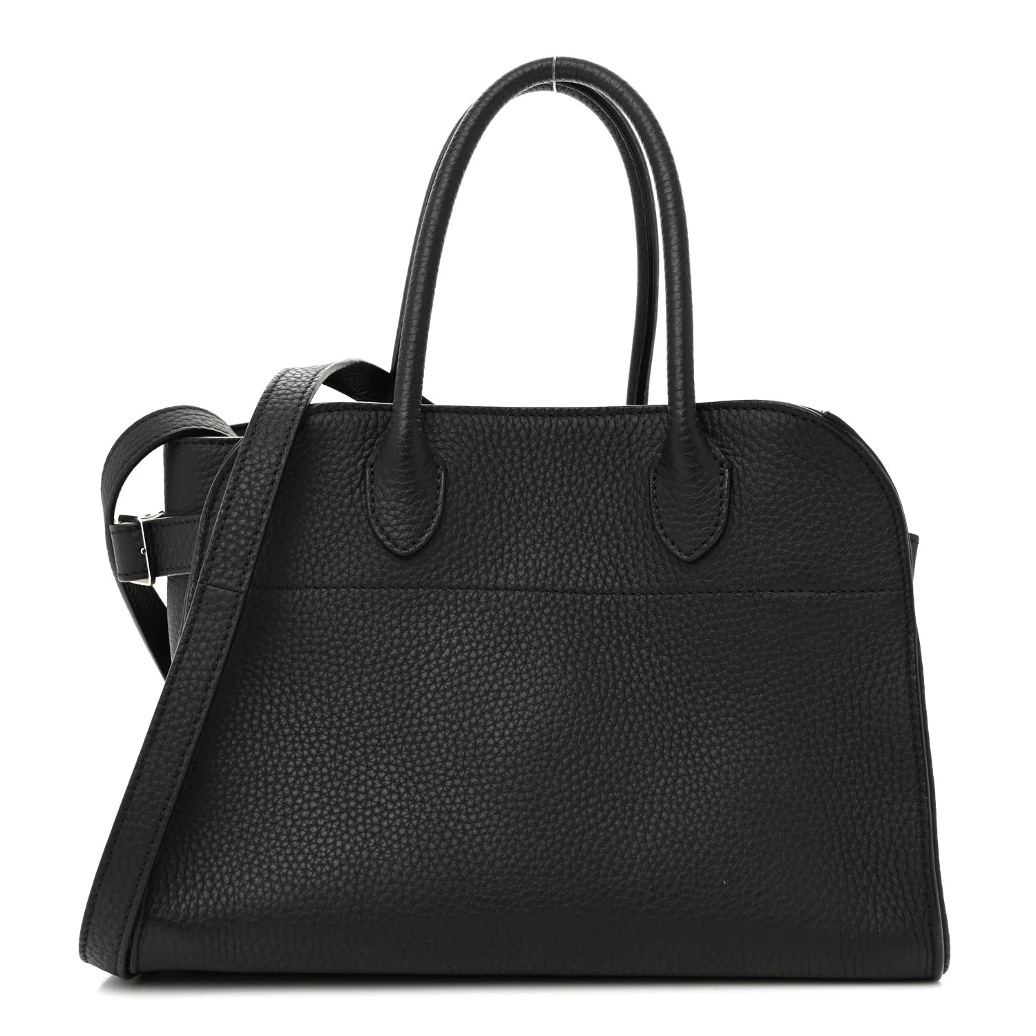 Grained Calfskin Soft Margaux 10 Bag Black