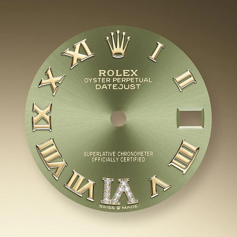 Datejust 31, Oystersteel, 18Kt Yellow Gold and Diamonds, Ref# 278343RBR-0016