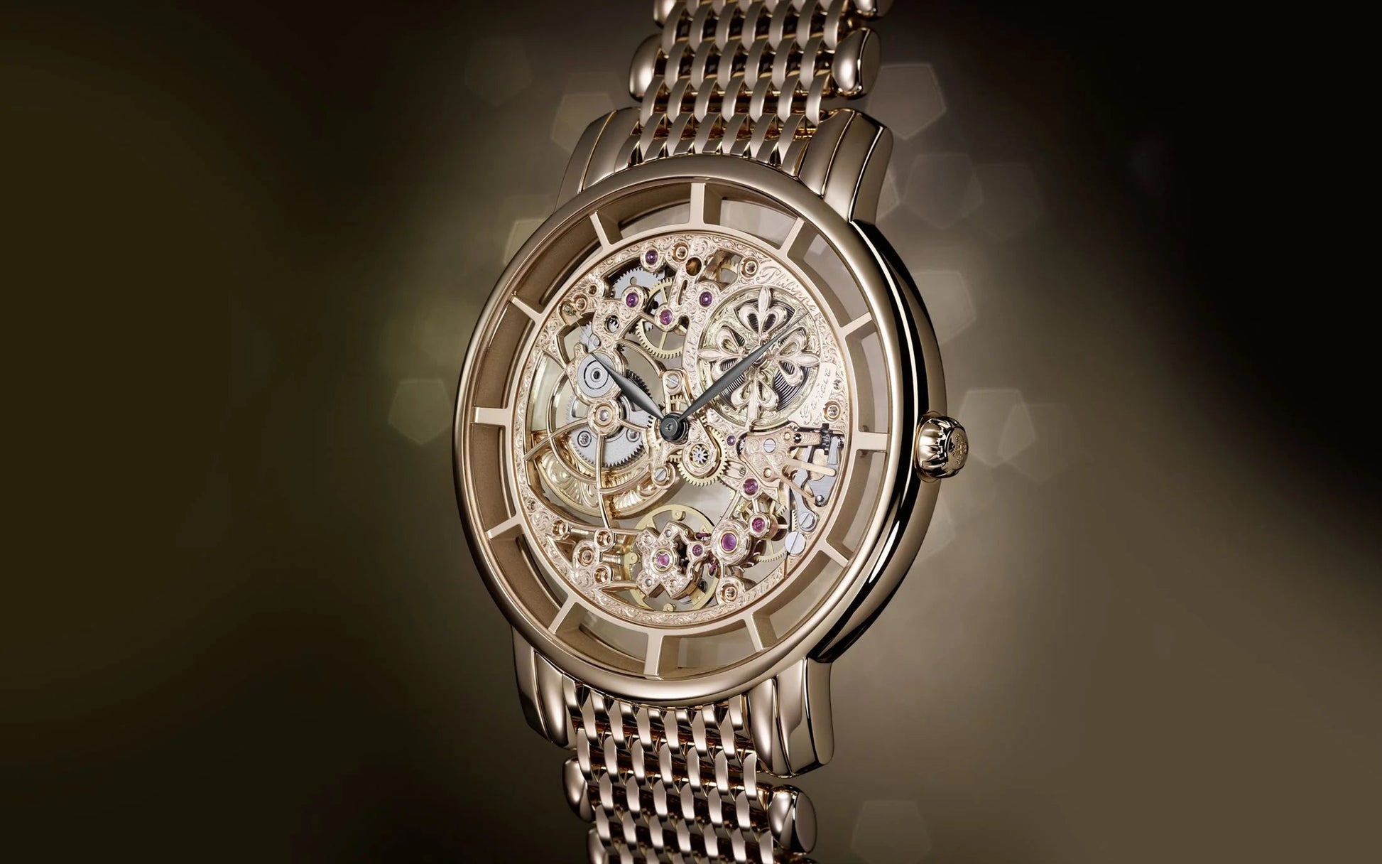 Complication Calatrava Skeleton Movement with Hand-Engraved Decoration, 18K Rose Gold, 39Mm, Ref# 5180/1R-001