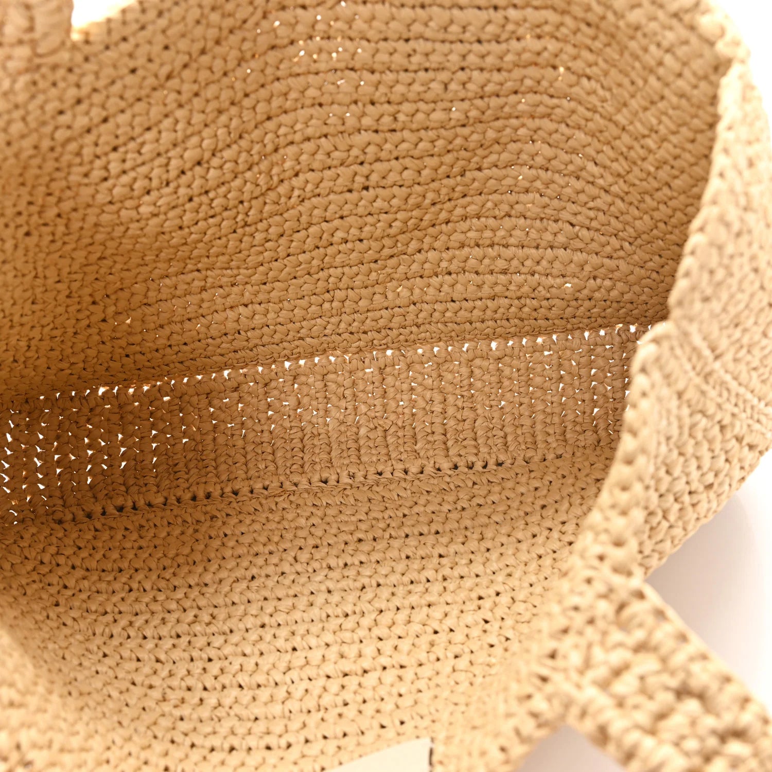 Raffia V Shoulder Bag