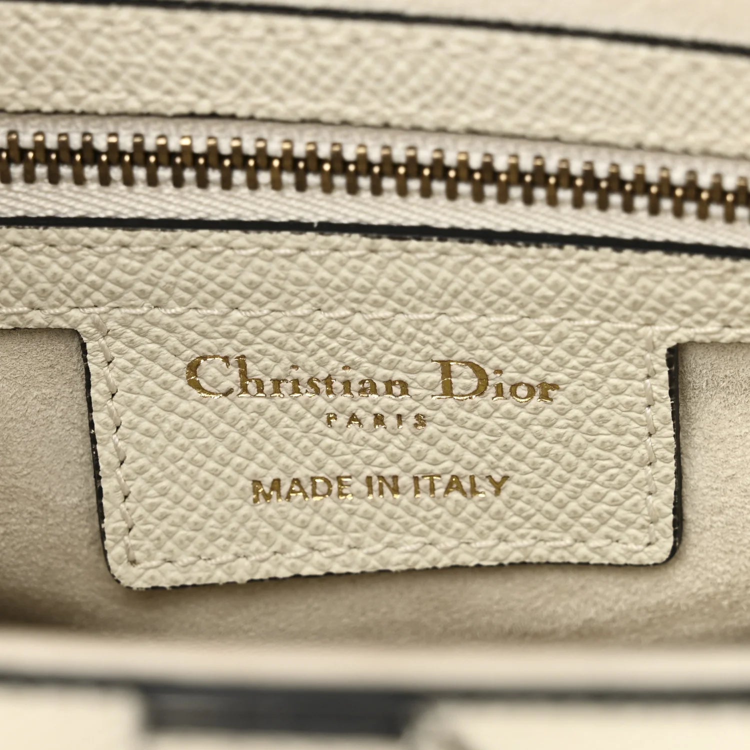 Grained Calfskin Saddle Bag White