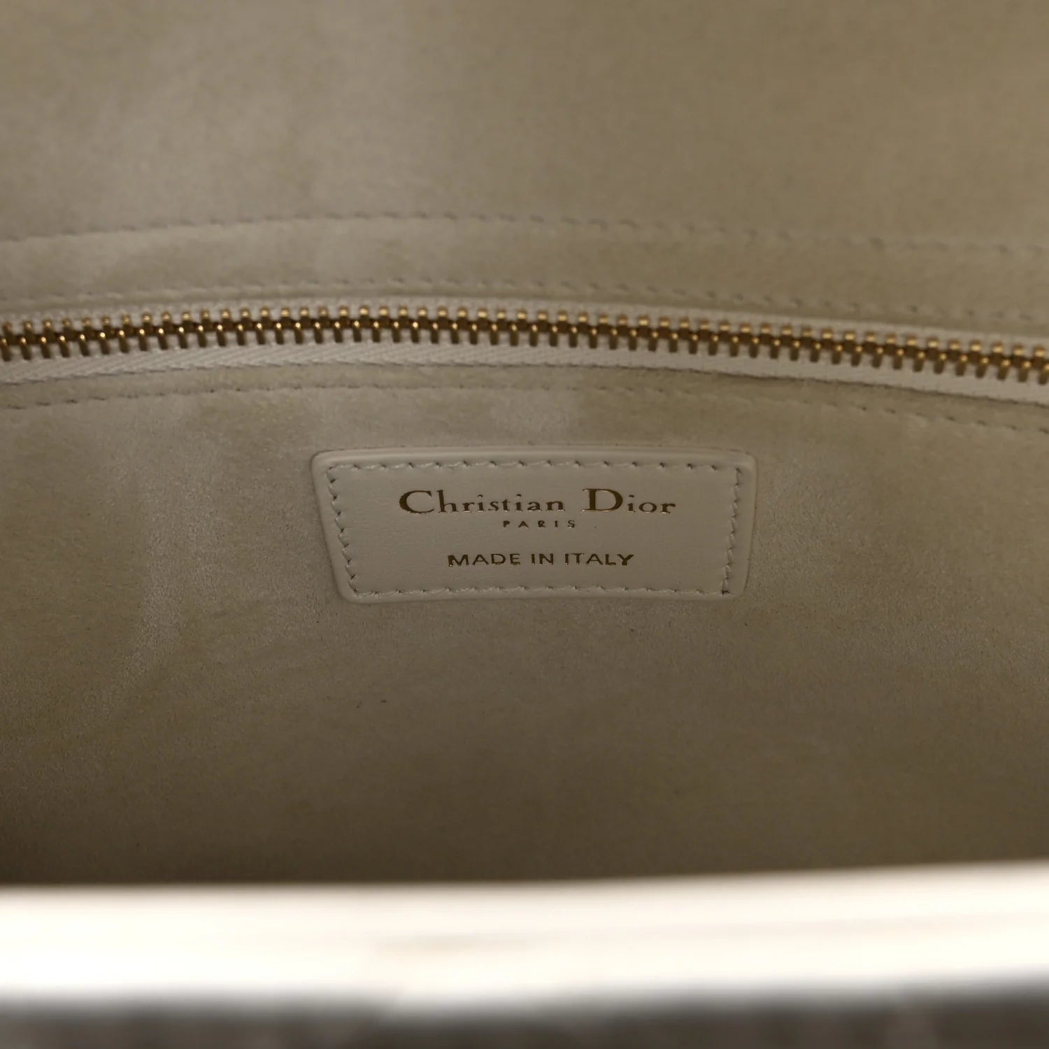 Lambskin Cannage Medium Lady Dior White