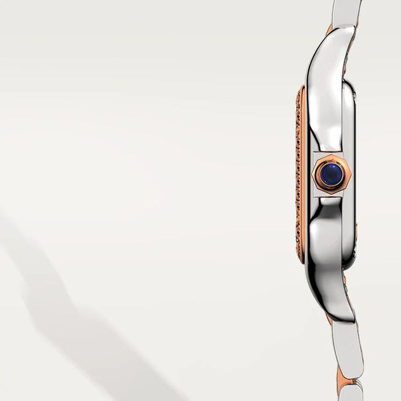 Unworn  Panthère De , Stainless Steel, 18K Rose Gold and Diamonds, 22Mm X 30Mm, Ref# W3PN0006, Box and Papers