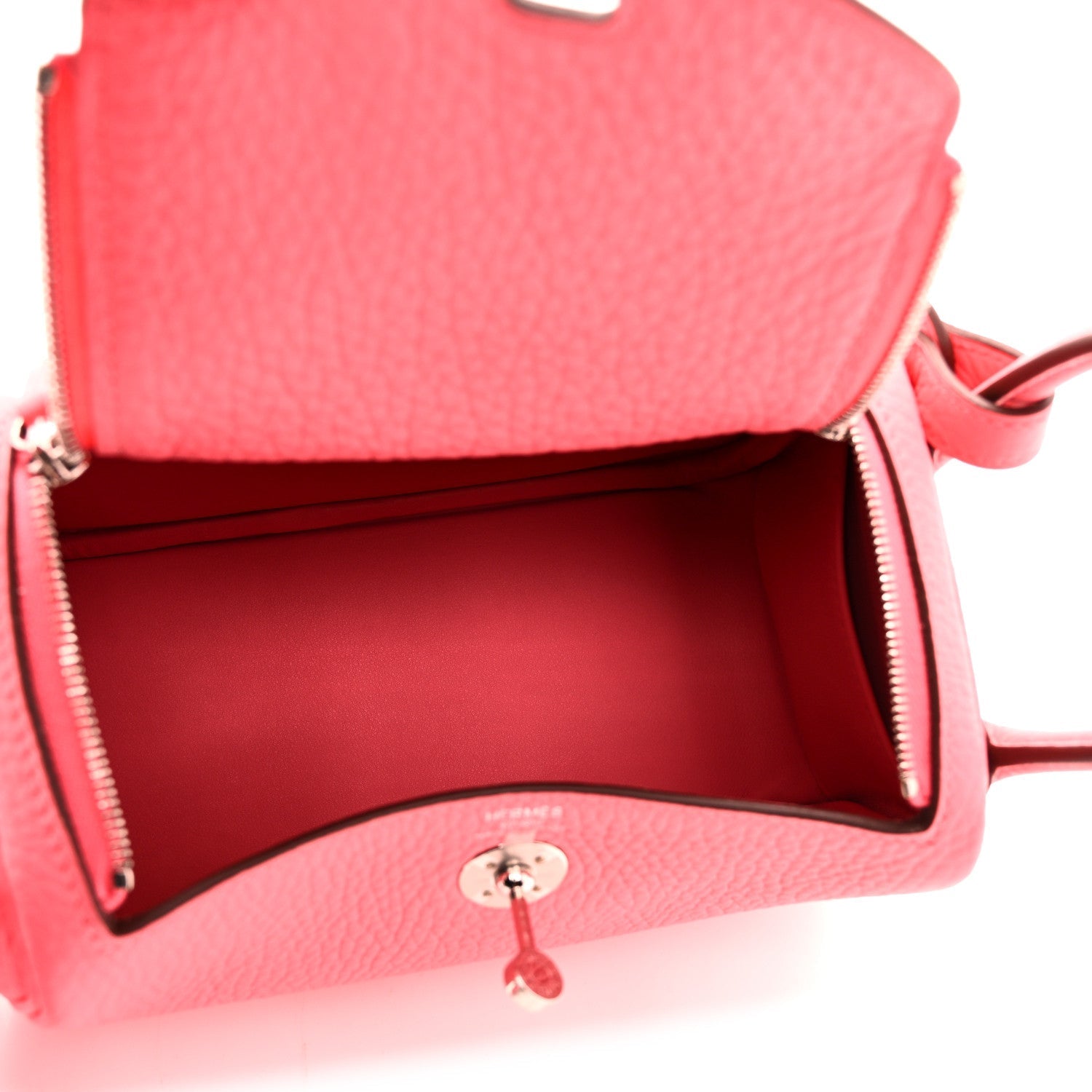 Taurillon Clemence Mini Lindy 20 Rose Azalee