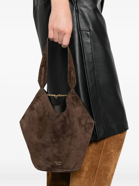 LOTUS MINI LEATHER BUCKET BAG