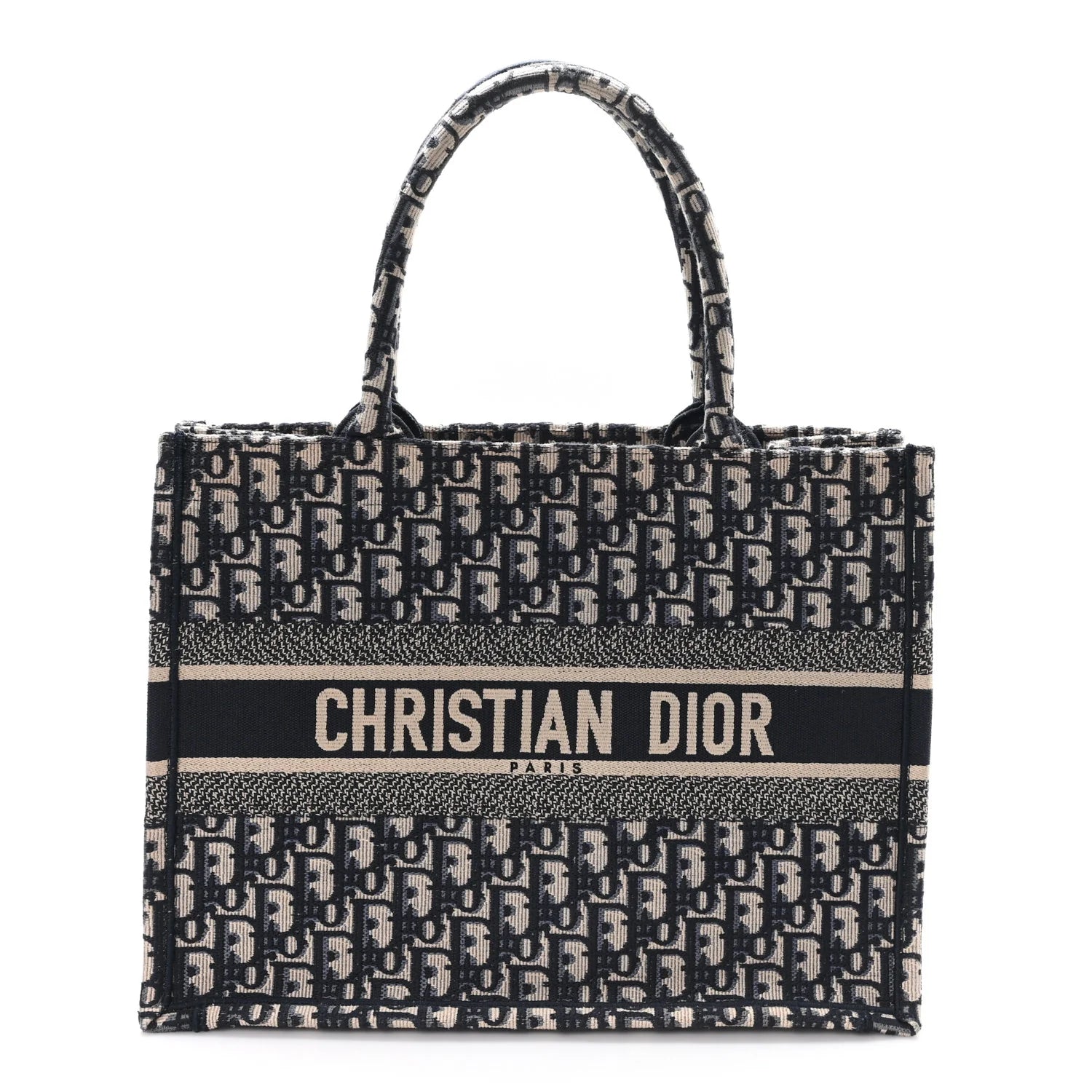 Oblique Medium Book Tote Blue Multicolor