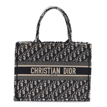 Oblique Medium Book Tote Blue Multicolor